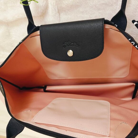 New Longchamp Le Pliage Energy L Tote Bag Beige Light Pink - Picture 11 of 11